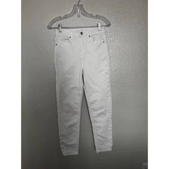 American Eagle White Mom Jeans Size 0 - Picture 4 of 6